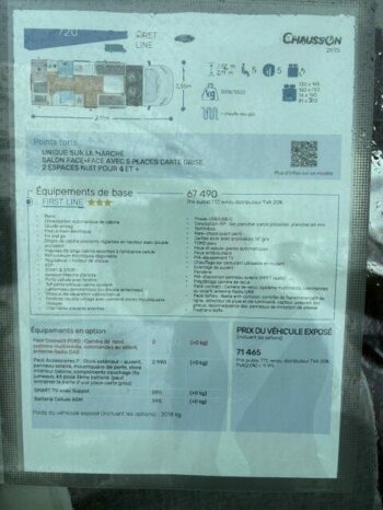 CHAUSSON 720 complet